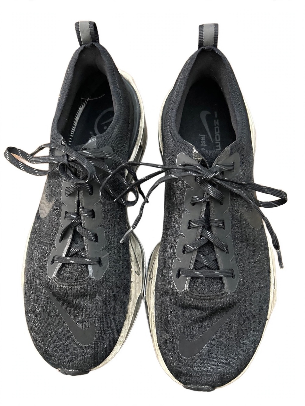 Nike Men’s Black Athletic Shoes with White Soles